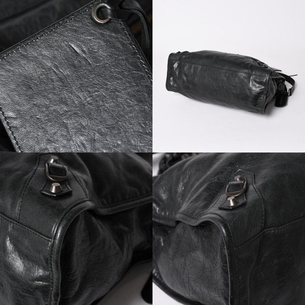 極美品 BALENCIAGA バレンシアガ バッグ ザ シティ 2WAY バッグ ブラック ハンドバッグ ショルダーバッグ 115748 中古 4a006502
