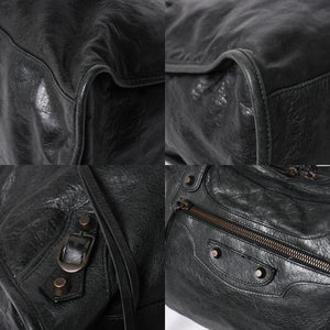 極美品 BALENCIAGA バレンシアガ バッグ ザ シティ 2WAY バッグ ブラック ハンドバッグ ショルダーバッグ 115748 中古 4a006502