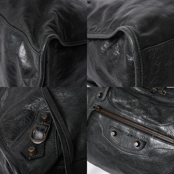 極美品 BALENCIAGA バレンシアガ バッグ ザ シティ 2WAY バッグ ブラック ハンドバッグ ショルダーバッグ 115748 中古 4a006502