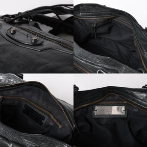 極美品 BALENCIAGA バレンシアガ バッグ ザ シティ 2WAY バッグ ブラック ハンドバッグ ショルダーバッグ 115748 中古 4a006502