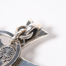 画像をギャラリービューアに読み込む, CHROME HEARTS クロムハーツ CH CRS LG &amp; No5 DGGR ラージクロス #5ダガー キーリング 重量約55.07g 美品 中古 4a006326