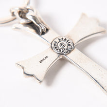 画像をギャラリービューアに読み込む, CHROME HEARTS クロムハーツ CH CRS LG &amp; No5 DGGR ラージクロス #5ダガー キーリング 重量約55.07g 美品 中古 4a006326
