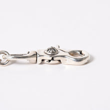 Load the image into the gallery viewer. 極美品 CHROME HEARTS クロムハーツ 1ボール ショート 1クリップ #2 クロスボール ウォレットチェーン 重量約128.17g 全長約43cm 中古 4a006325