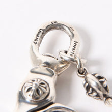 Load the image into the gallery viewer. 極美品 CHROME HEARTS クロムハーツ 1ボール ショート 1クリップ #2 クロスボール ウォレットチェーン 重量約128.17g 全長約43cm 中古 4a006325