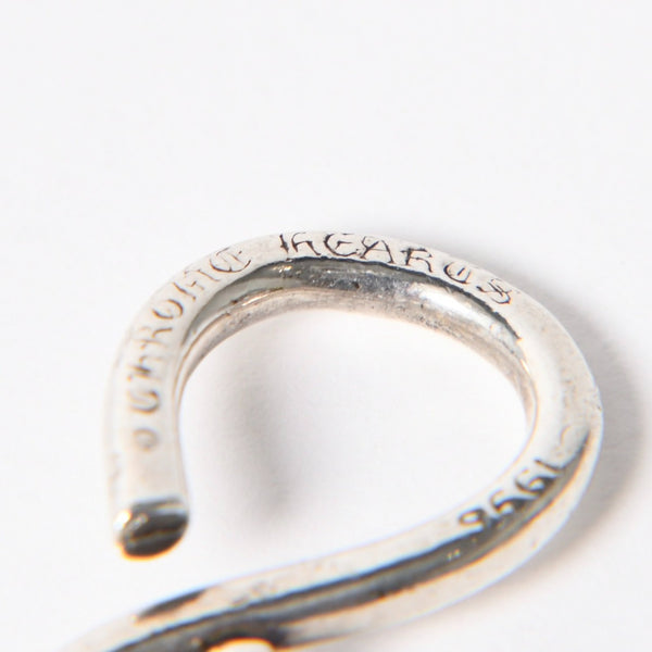 極美品 CHROME HEARTS クロムハーツ 1ボール ショート 1クリップ #2 クロスボール ウォレットチェーン 重量約128.17g 全長約43cm 中古 4a006325