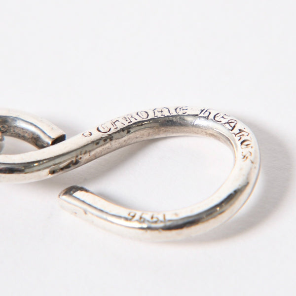 極美品 CHROME HEARTS クロムハーツ 1ボール ショート 1クリップ #2 クロスボール ウォレットチェーン 重量約128.17g 全長約43cm 中古 4a006325