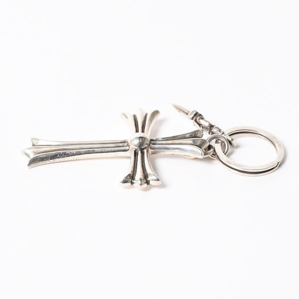 CHROME HEARTS クロムハーツ CH CRS LG & No5 DGGR ラージクロス #5ダガー キーリング 重量約55.07g 美品 中古 4a006326