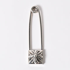 極美品 CHROME HEARTS クロムハーツ SAFETY PIN XL セーフティピン XL 重量約58.25g 2010/.925刻印 ピラミッド CHプラス 中古 4a006332
