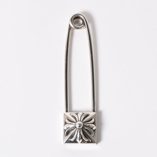 極美品 CHROME HEARTS クロムハーツ SAFETY PIN XL セーフティピン XL 重量約58.25g 2010/.925刻印 ピラミッド CHプラス 中古 4a006332
