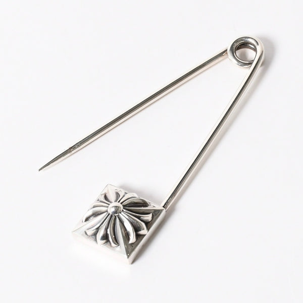 極美品 CHROME HEARTS クロムハーツ SAFETY PIN XL セーフティピン XL 重量約58.25g 2010/.925刻印 ピラミッド CHプラス 中古 4a006332