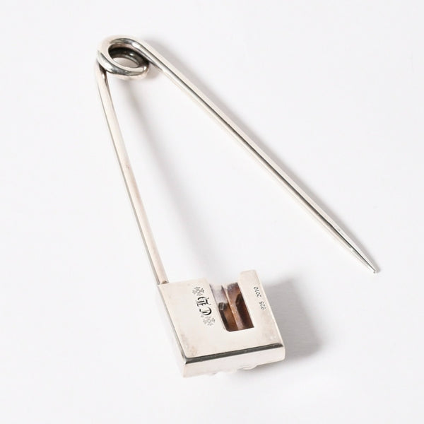 極美品 CHROME HEARTS クロムハーツ SAFETY PIN XL セーフティピン XL 重量約58.25g 2010/.925刻印 ピラミッド CHプラス 中古 4a006332