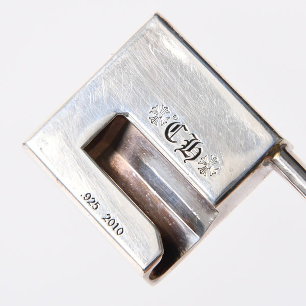 極美品 CHROME HEARTS クロムハーツ SAFETY PIN XL セーフティピン XL 重量約58.25g 2010/.925刻印 ピラミッド CHプラス 中古 4a006332