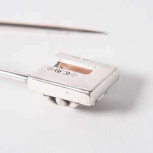 極美品 CHROME HEARTS クロムハーツ SAFETY PIN XL セーフティピン XL 重量約58.25g 2010/.925刻印 ピラミッド CHプラス 中古 4a006332