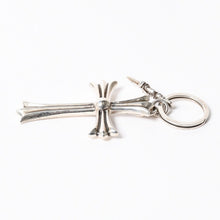 画像をギャラリービューアに読み込む, CHROME HEARTS クロムハーツ CH CRS LG &amp; No5 DGGR ラージクロス #5ダガー キーリング 重量約55.07g 美品 中古 4a006326