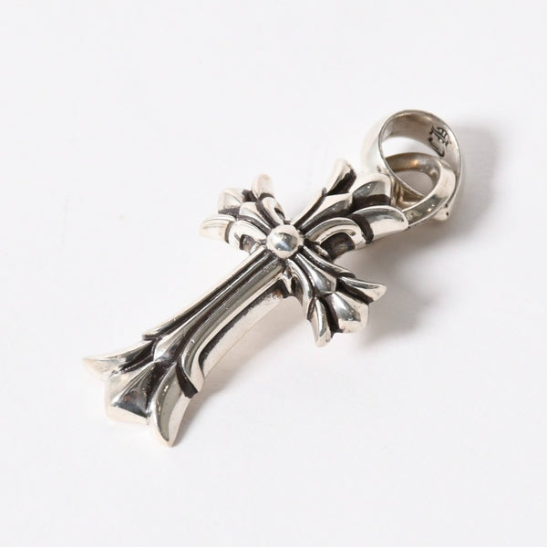 極美品 CHROME HEARTS クロムハーツ DBL CH CRS SML W/BALE ダブルCHクロス スモール W/ベイル ペンダントトップ 重量約20.96g 中古 4a006263