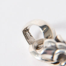Load the image into the gallery viewer. 極美品 CHROME HEARTS クロムハーツ DBL CH CRS SML W/BALE ダブルCHクロス スモール W/ベイル ペンダントトップ 重量約20.96g 中古 4a006263