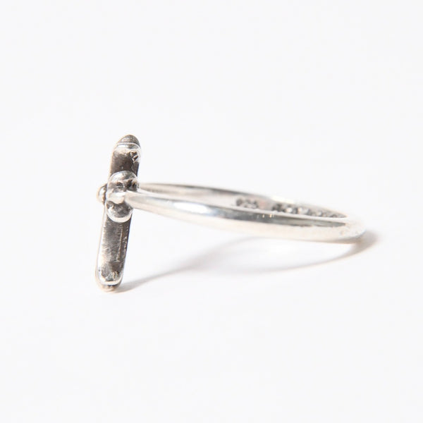 極美品 CHROME HEARTS クロムハーツ BUBBLGM CH CRS バブルガム CHクロスリング 指輪 重量約1.73g サイズ7号 シルバー925 中古 4a006261