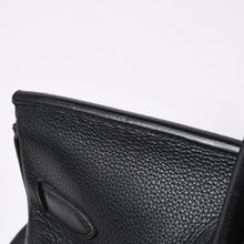 画像をギャラリービューアに読み込む, 極美品 HERMES エルメス ショルダーバーキン トリヨンクレマンス ◻︎L刻印 ゴルチェ期 ブラック シルバー金具 中古 4a006327