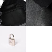 画像をギャラリービューアに読み込む, 極美品 HERMES エルメス ショルダーバーキン トリヨンクレマンス ◻︎L刻印 ゴルチェ期 ブラック シルバー金具 中古 4a006327