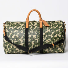 画像をギャラリービューアに読み込む, 極美品 LOUIS VUITTON ルイヴィトン ×村上隆 キーポルバンドリエール55 モノグラムモフラージュ M95774 ゴールド金具 中古 4a006335