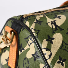 画像をギャラリービューアに読み込む, 極美品 LOUIS VUITTON ルイヴィトン ×村上隆 キーポルバンドリエール55 モノグラムモフラージュ M95774 ゴールド金具 中古 4a006335