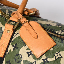 画像をギャラリービューアに読み込む, 極美品 LOUIS VUITTON ルイヴィトン ×村上隆 キーポルバンドリエール55 モノグラムモフラージュ M95774 ゴールド金具 中古 4a006335