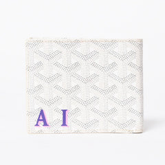 極美品 GOYARD ゴヤール ヴィクトワール ウォレット 二つ折り財布 VICTO8PMLTY50CL50X PVC レザー ホワイト 中古 4a006571