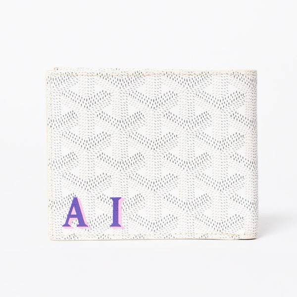極美品 GOYARD ゴヤール ヴィクトワール ウォレット 二つ折り財布 VICTO8PMLTY50CL50X PVC レザー ホワイト 中古 4a006571