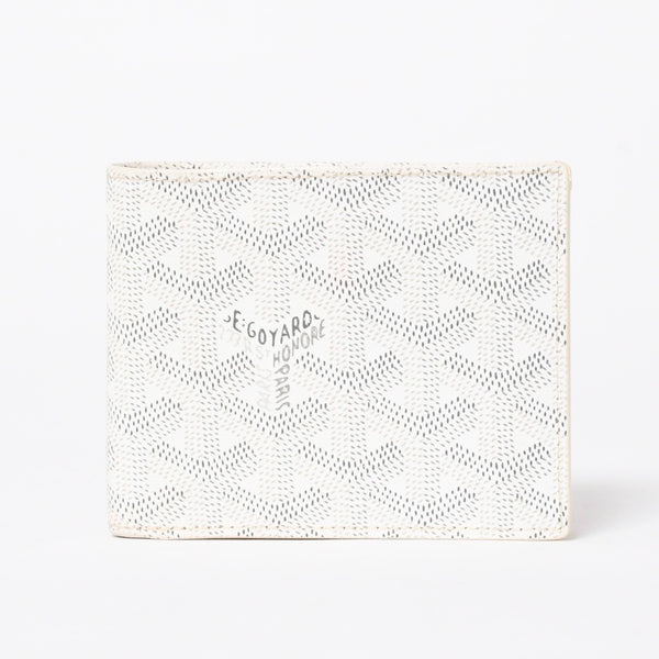 極美品 GOYARD ゴヤール ヴィクトワール ウォレット 二つ折り財布 VICTO8PMLTY50CL50X PVC レザー ホワイト 中古 4a006571