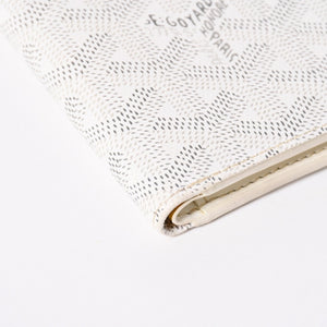 極美品 GOYARD ゴヤール ヴィクトワール ウォレット 二つ折り財布 VICTO8PMLTY50CL50X PVC レザー ホワイト 中古 4a006571