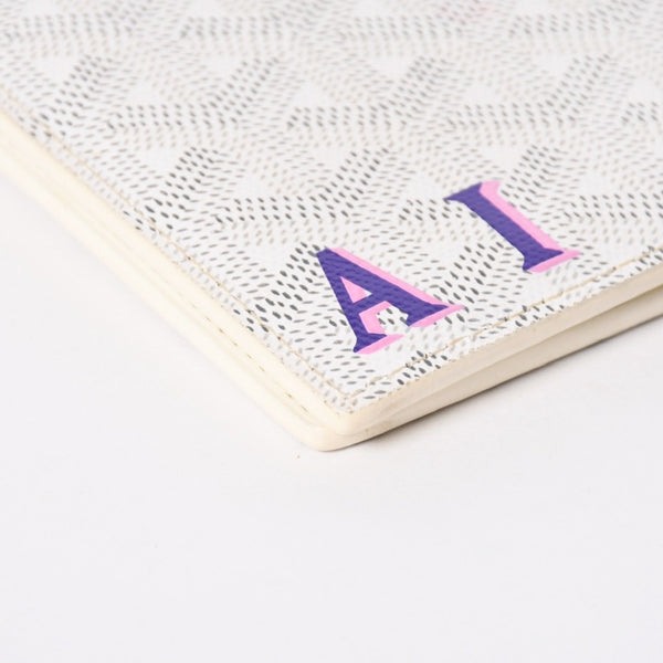 極美品 GOYARD ゴヤール ヴィクトワール ウォレット 二つ折り財布 VICTO8PMLTY50CL50X PVC レザー ホワイト 中古 4a006571