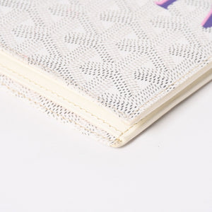 極美品 GOYARD ゴヤール ヴィクトワール ウォレット 二つ折り財布 VICTO8PMLTY50CL50X PVC レザー ホワイト 中古 4a006571