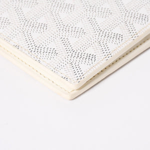 極美品 GOYARD ゴヤール ヴィクトワール ウォレット 二つ折り財布 VICTO8PMLTY50CL50X PVC レザー ホワイト 中古 4a006571