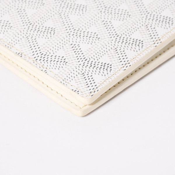 極美品 GOYARD ゴヤール ヴィクトワール ウォレット 二つ折り財布 VICTO8PMLTY50CL50X PVC レザー ホワイト 中古 4a006571