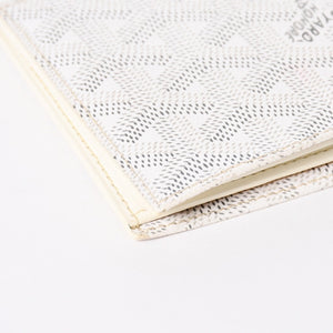 極美品 GOYARD ゴヤール ヴィクトワール ウォレット 二つ折り財布 VICTO8PMLTY50CL50X PVC レザー ホワイト 中古 4a006571