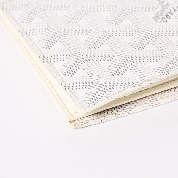 極美品 GOYARD ゴヤール ヴィクトワール ウォレット 二つ折り財布 VICTO8PMLTY50CL50X PVC レザー ホワイト 中古 4a006571