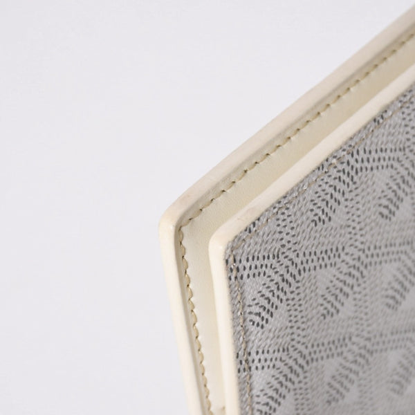 極美品 GOYARD ゴヤール ヴィクトワール ウォレット 二つ折り財布 VICTO8PMLTY50CL50X PVC レザー ホワイト 中古 4a006571