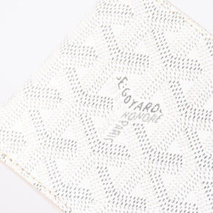極美品 GOYARD ゴヤール ヴィクトワール ウォレット 二つ折り財布 VICTO8PMLTY50CL50X PVC レザー ホワイト 中古 4a006571