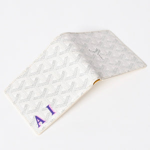 極美品 GOYARD ゴヤール ヴィクトワール ウォレット 二つ折り財布 VICTO8PMLTY50CL50X PVC レザー ホワイト 中古 4a006571