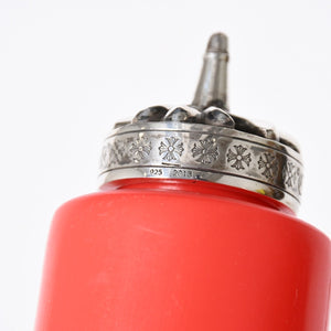 極美品 CHROME HEARTS クロムハーツ KETCHUP BOTTLE ケチャップ ボトル CHプラス レッド シルバー925 中古 4a006333