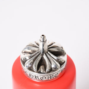 極美品 CHROME HEARTS クロムハーツ KETCHUP BOTTLE ケチャップ ボトル CHプラス レッド シルバー925 中古 4a006333