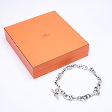 画像をギャラリービューアに読み込む, HERMES エルメス ネックレス アレア PM ネックレス 31コマ シルバー925 153g 美品 中古 4a006331