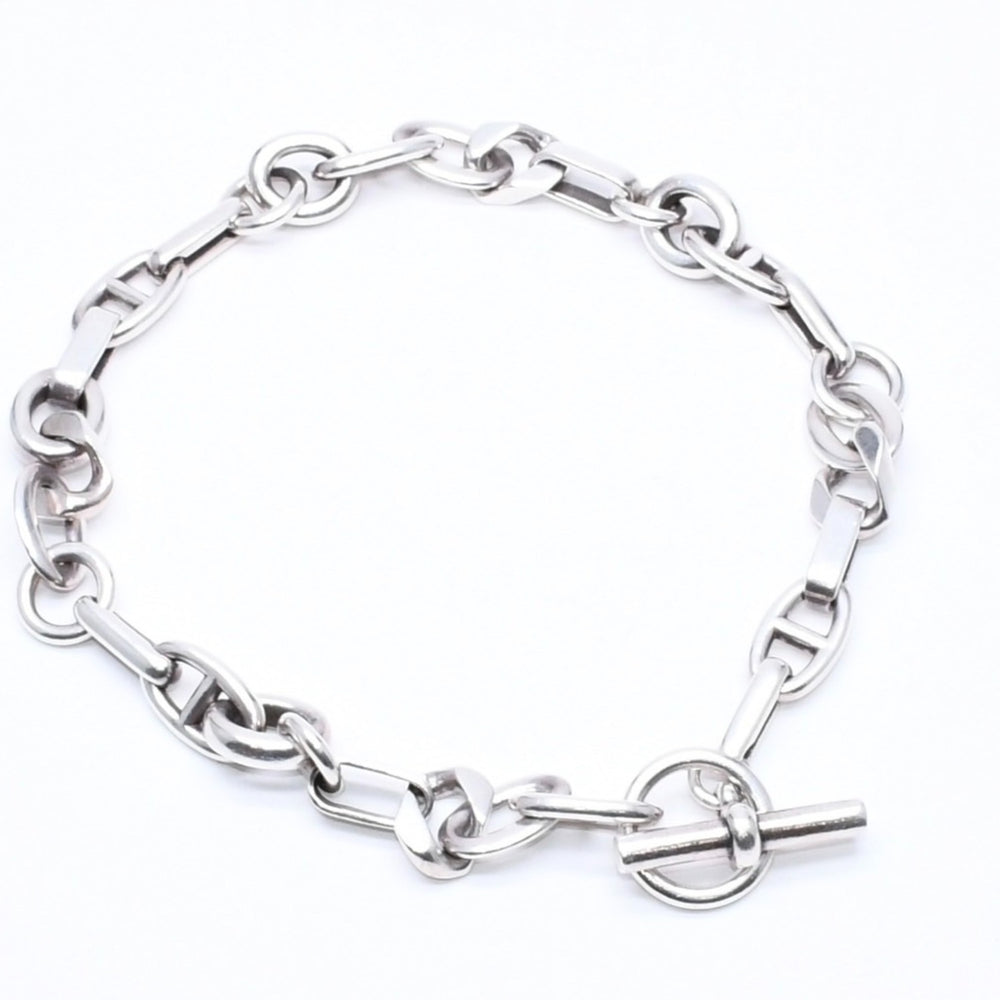 HERMES エルメス ネックレス アレア PM ネックレス 31コマ シルバー925 153g 美品 中古 4a006331