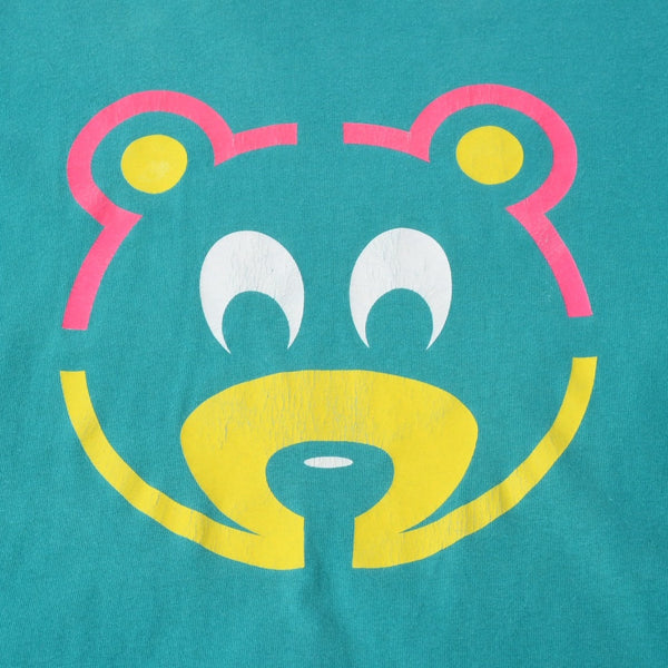 KANYE WEST カニエウェスト Late Registration 2005 プロモーション 半袖Tシャツ 非売品 カニエベア ターコイズ 美品 中古 4a006341