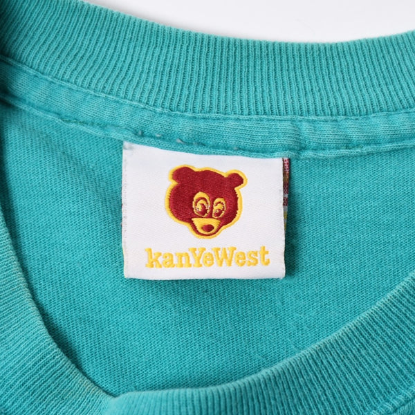 KANYE WEST カニエウェスト Late Registration 2005 プロモーション 半袖Tシャツ 非売品 カニエベア ターコイズ 美品 中古 4a006341