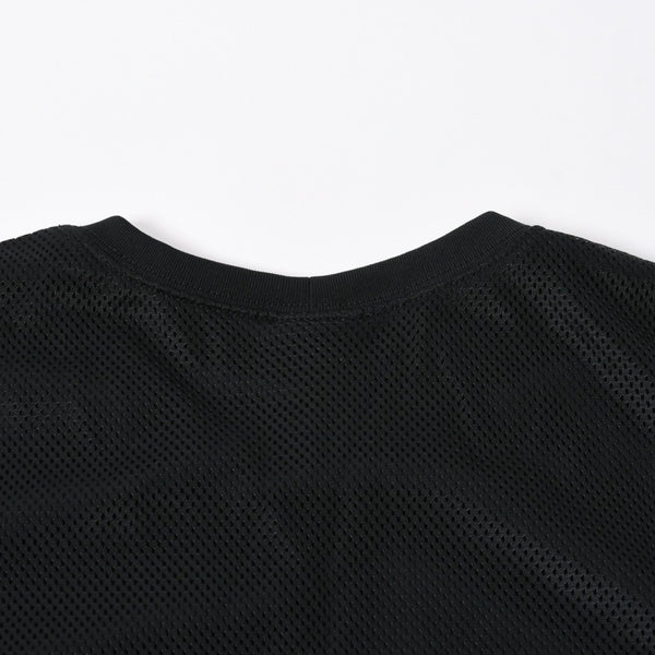 NIKE ナイキ メッシュ タンクトップ ノースリーブ ロゴ タイランド製 ポリエステル ブラック サイズL 美品 中古 4a006299