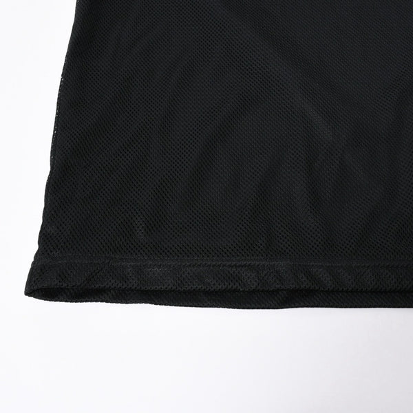 NIKE ナイキ メッシュ タンクトップ ノースリーブ ロゴ タイランド製 ポリエステル ブラック サイズL 美品 中古 4a006299