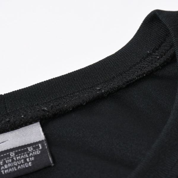 NIKE ナイキ メッシュ タンクトップ ノースリーブ ロゴ タイランド製 ポリエステル ブラック サイズL 美品 中古 4a006299