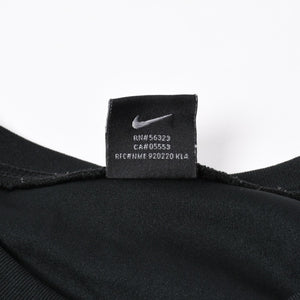 NIKE ナイキ メッシュ タンクトップ ノースリーブ ロゴ タイランド製 ポリエステル ブラック サイズL 美品 中古 4a006299