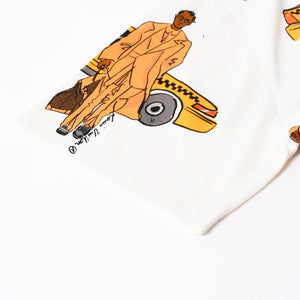 極美品 LOUIS VUITTON ルイヴィトン LVバード シグネチャ―プリンテッド 半袖Tシャツ RM232 NPG HPY83W ホワイト ブラック サイズ4L 中古 4b012690
